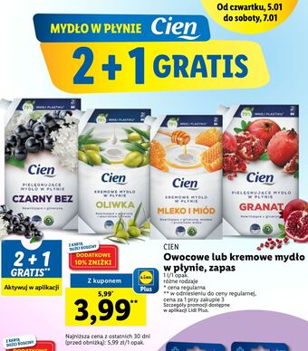 Lidl Mydło w płynie mleko i miód cien oferta