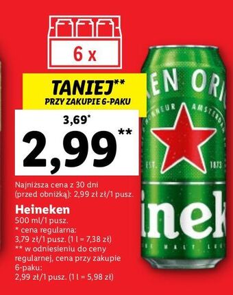 Lidl Piwo heineken oferta
