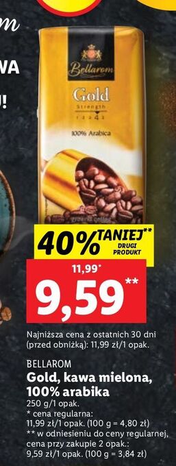 Lidl Kawa bellarom bio organic gold oferta