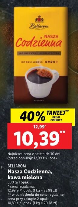 Lidl Kawa bellarom nasza codzienna oferta