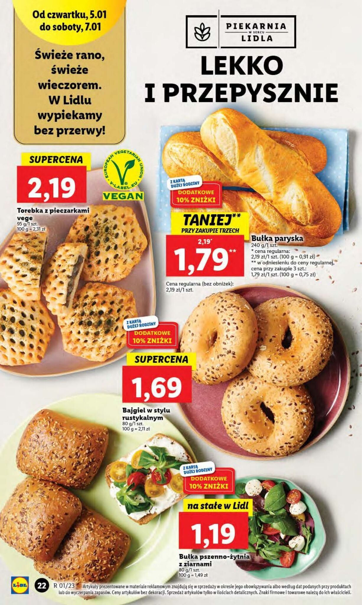 Promocja Roślinna torebka z pieczarkami cukiernia lidla w Lidl