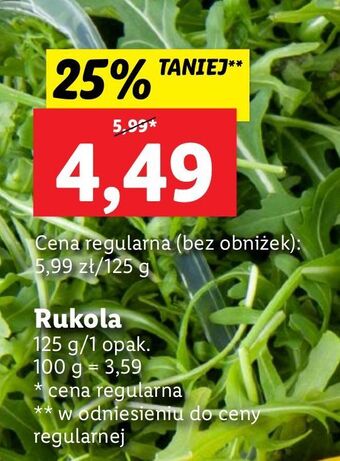 Lidl Rukola oferta