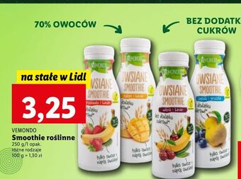 Lidl Smoothie owsiane wiśnia - banan vemondo oferta