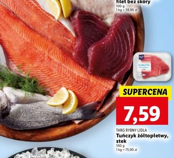 Lidl Tuńczyk żółtopłetwy targ rybny lidla oferta