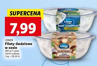Lidl Filety śledziowe w sosie grzybowym z borowikami lisner oferta