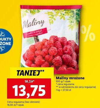 Maliny mrożone freshona