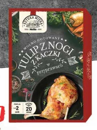 Netto Tulip z nogi kaczki w przyprawach wolno gotowany sztuka mięsa oferta