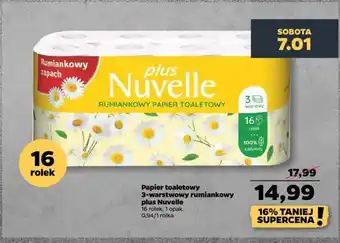 Netto Papier toaletowy 3-warstwowy rumiankowy plus nuvelle oferta