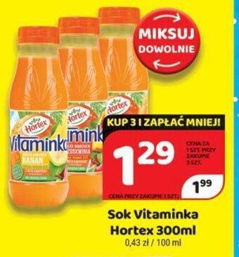 Delfin Hortex Sok Vitaminka 300ml oferta