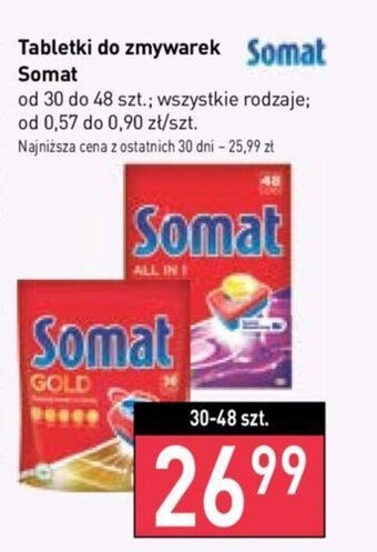 Stokrotka Somat tabletki do zmywarek 30-48szt oferta