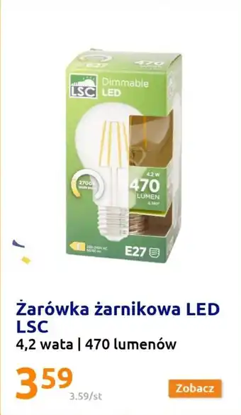 Action Żarówka żarnikowa LED LSC 4,2 W 470 lumenów oferta