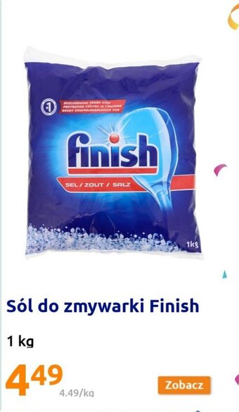 Action Finish Sól do zmywarki 1kg oferta
