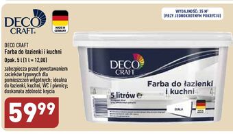 ALDI Farba biała do łazienki i kuchni deco craft oferta