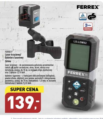 ALDI Dalmierz laserowy ferrex oferta