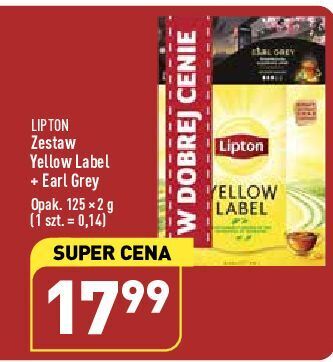 ALDI Herbata lipton yellow label tea oferta