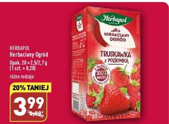 ALDI Herbata truskawka z poziomką herbapol herbaciany ogród oferta