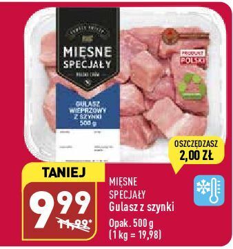 ALDI Gulasz wieprzowy z szynki mięsne specjały oferta