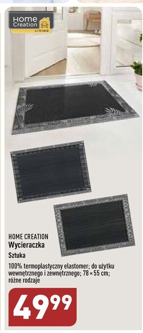ALDI Wycieraczka outdoor 78 x 55 cm home creation oferta