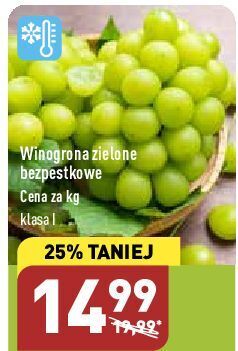 ALDI Winogrona białe bezpestkowe oferta