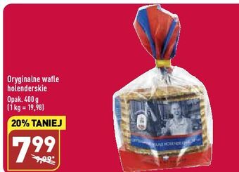 ALDI Wafle holenderskie oryginalne przekładane karmelem oferta