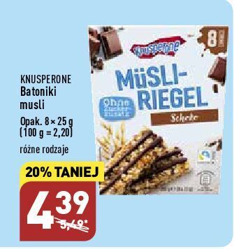 ALDI Batoniki musli knusperone oferta