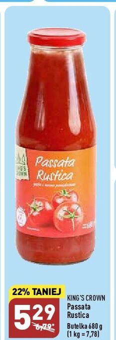 ALDI Passata rustica kings crown oferta