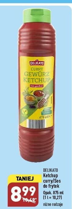 ALDI Ketchup z przyprawą curry łagodny delikato oferta