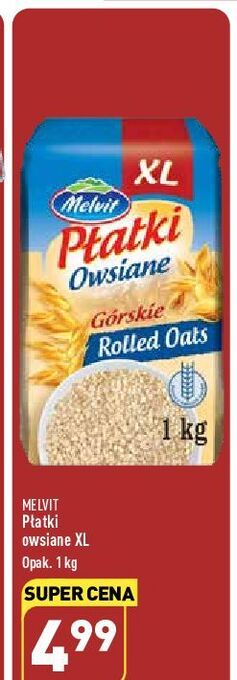 ALDI Płatki owsiane górskie melvit oferta