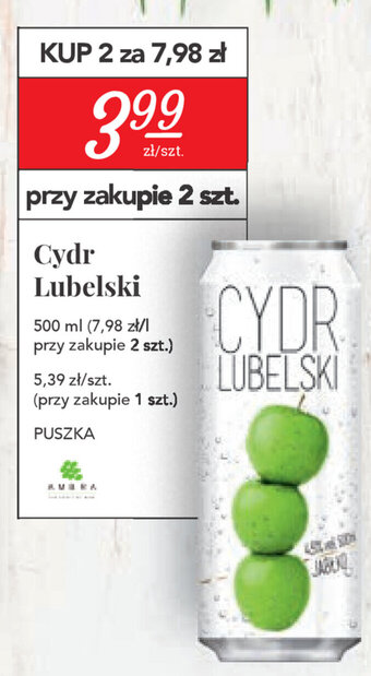 Stokrotka Cydr Lubelski 500ml oferta