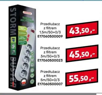 AT Przedłużacz z filtrem 5m/5G+0/3 oferta