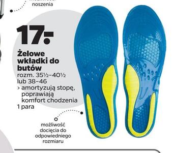 Netto Żelowe wkładki do butów oferta