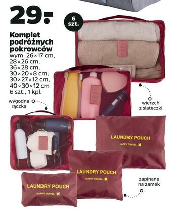 Netto Komplet podróżnych pokrowców oferta
