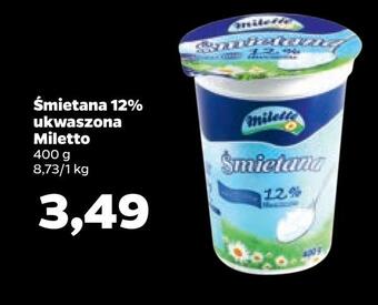Netto Śmietana 12% ukwaszona miletto oferta