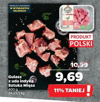 Netto Gulasz z uda indyka sztuka mięsa oferta