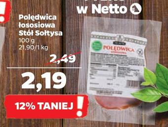 Netto Polędwica łososiowa stół sołtysa oferta