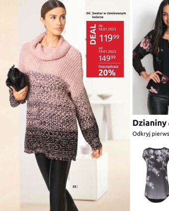 BonPrix Sweter damski bonprix oferta