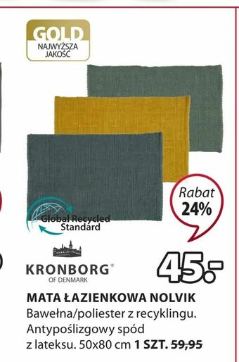 JYSK Mata łazienkowa nolvik oferta
