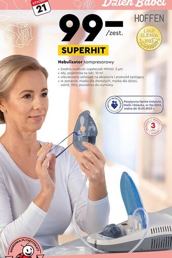 Biedronka Nebulizator kompresorowy hoffen oferta