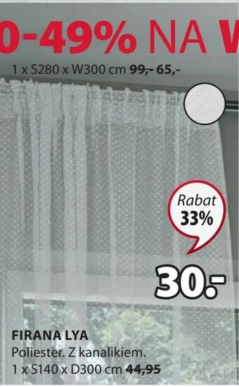 JYSK Firana lya oferta