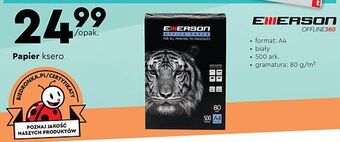 Biedronka Papier ksero a4 emerson oferta