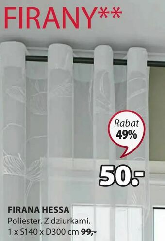 JYSK Firana hessa oferta