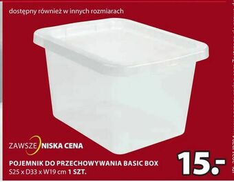 JYSK Pojemnik do przechowywania basic box oferta