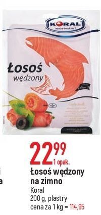 E.Leclerc Łosoś norweski wędzony koral (graal) oferta