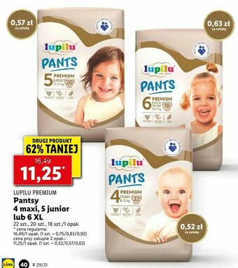 Pantsy 4 maxi, 5 junior lub 6 XL