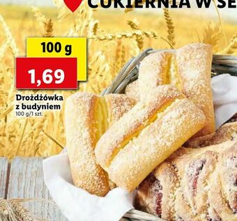 Lidl Drożdżówka z budyniem oferta