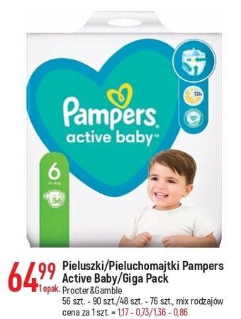 Pieluszki dla dzieci 3 pampers active baby