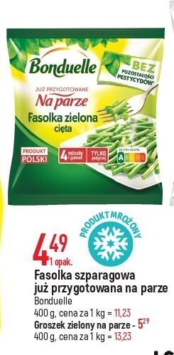 E.Leclerc Fasolka szparagowa zielona cięta bonduelle gotowane na parze oferta