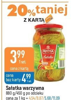 E.Leclerc Sałatka warzywna wiodąca marka rustica oferta