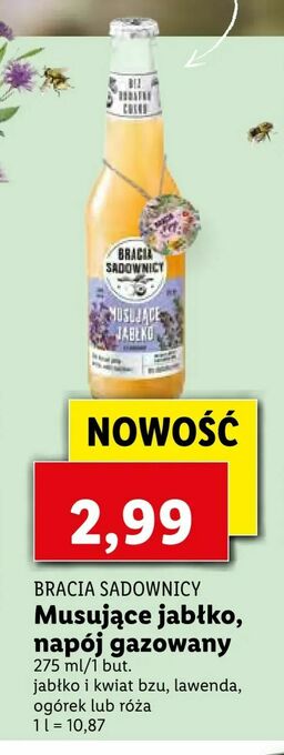 Lidl Musujące jabłko, napój gazowany oferta