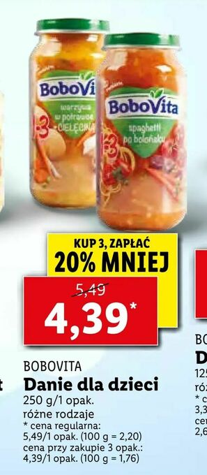 Lidl Danie dla dzieci oferta